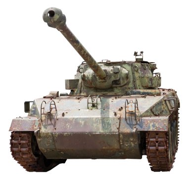 Isolated old tank M18 Hellcat clipart