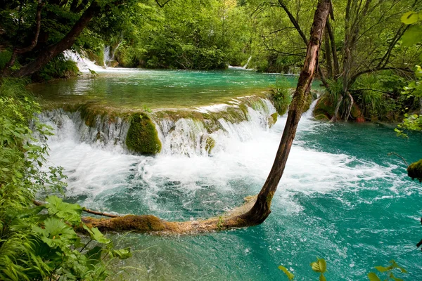 Cachoeiras em Plitvice, Croácia — Fotografia de Stock