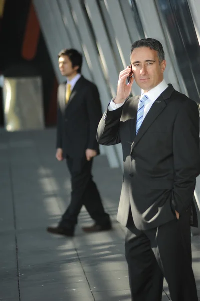Senior business man on the phone — Stock Photo, Image