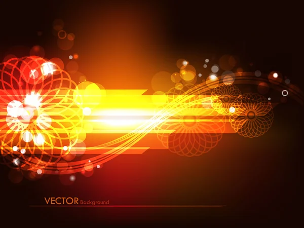 Fond lumineux abstrait avec un beau design de flèche, EPS 10 — Image vectorielle