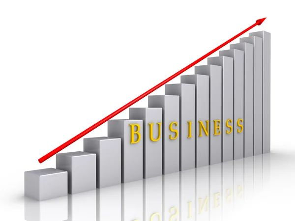 Gráfico de negócios — Fotografia de Stock