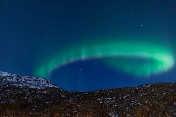 Luzes do norte (Aurora Borealis) no céu — Fotografia de Stock