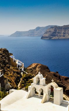 Campanile In Oia, Santorini clipart