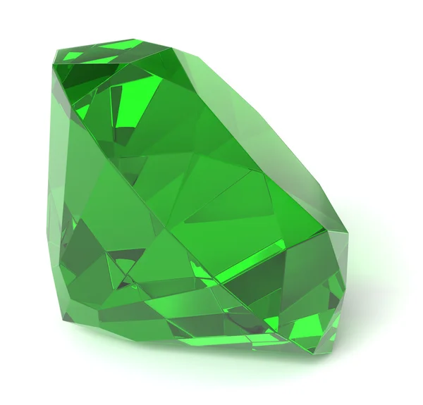 Emerald edelsteen geïsoleerd — Stockfoto