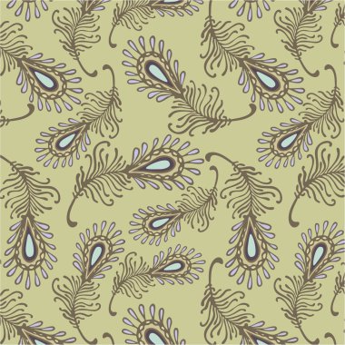 Feather pattern clipart