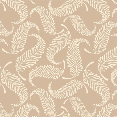 White feathers pattern clipart