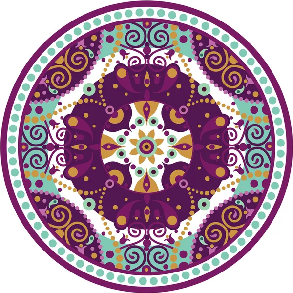 Mandala-ronda — Archivo Imágenes Vectoriales