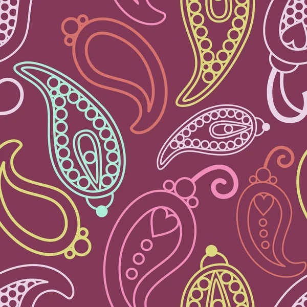 Retro paisley pattern — Stock Photo, Image