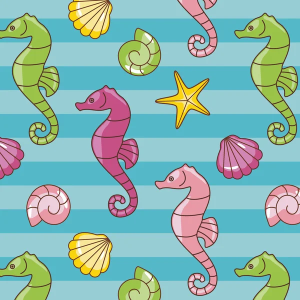 Seahorses pattern — Stock Photo, Image