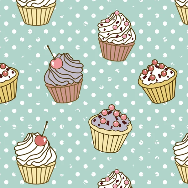 Cakes pattern retro — Stock Photo, Image
