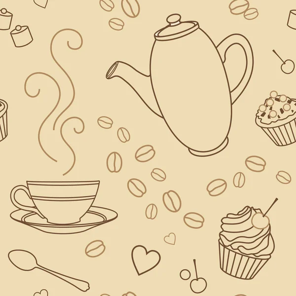 Coffee-pattern — Stock Photo, Image