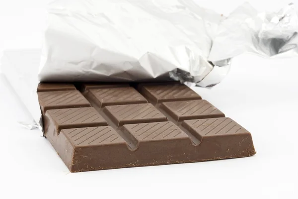 Chocolate en papel aluminio — Foto de Stock