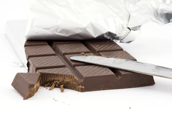 Chocolate em pedaços — Fotografia de Stock
