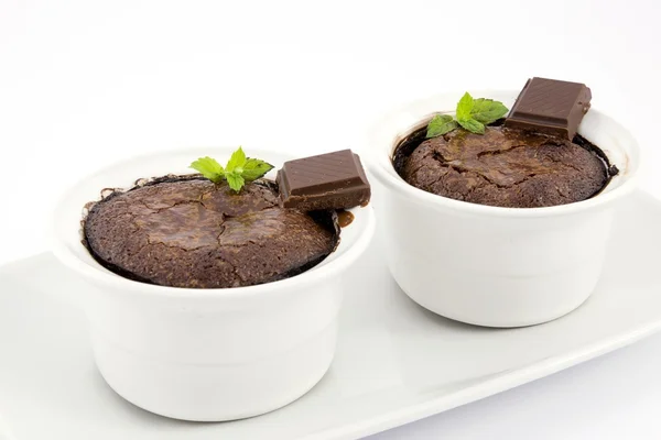 Chocolate soufflè — Zdjęcie stockowe