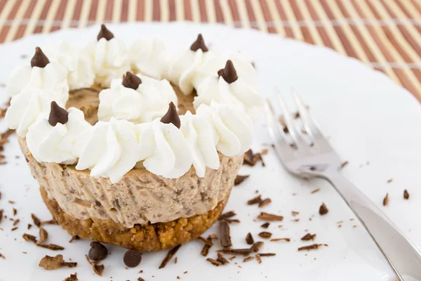 Mini cheesecake chocolate — Fotografia de Stock