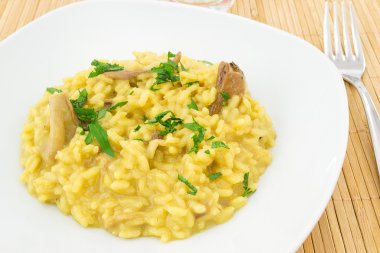 Porcini mantarlı risotto.