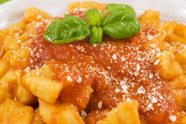 Gnocchi with tomato sauce — Stock Photo, Image