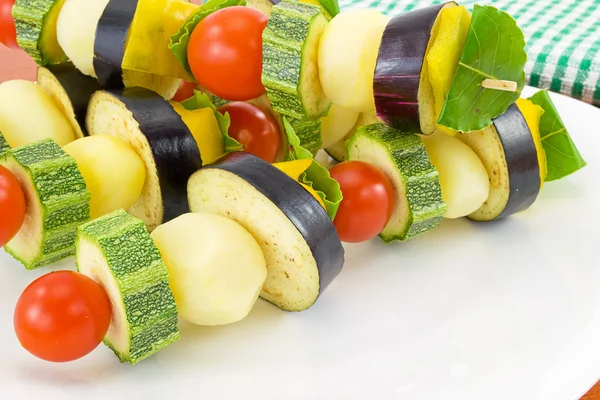 Zeleninový kebab — Stock fotografie