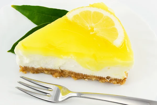 Лимонный чизкейк — стоковое фото