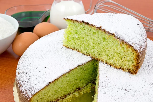 Cake coconut and mint — Stock Photo, Image