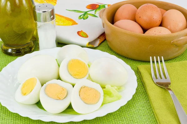 Gekochte Eier — Stockfoto