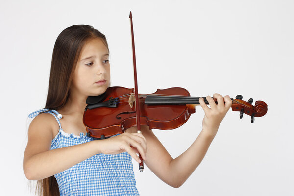 Child and violin