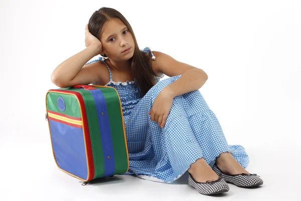 Child and a suitcase — Stock Photo, Image