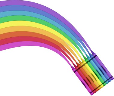 Crayon Rainbow clipart