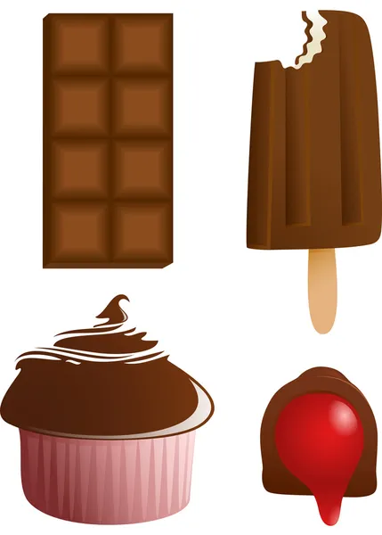 Chocolate Sweets — Stock Vector