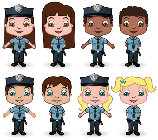 Ensemble de police pour enfants 2 — Image vectorielle