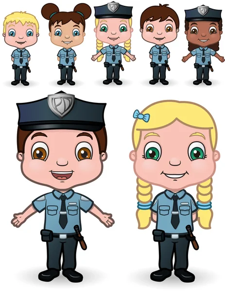 Police pour enfants Set 1 — Image vectorielle