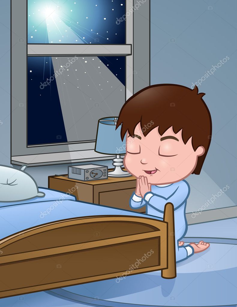 Niño rezando — Vector de stock © meshaq2000 #11660385