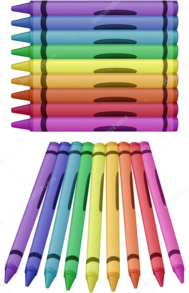 Variety of Crayons