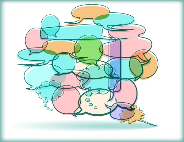 Abstrait Word Balloon - illustration vectorielle — Image vectorielle