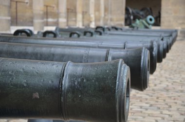 Cannons in a row clipart