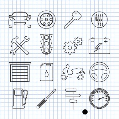 Car icon clipart