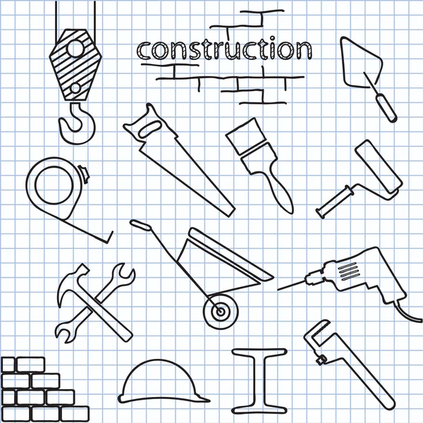 Constructie — Stockvector