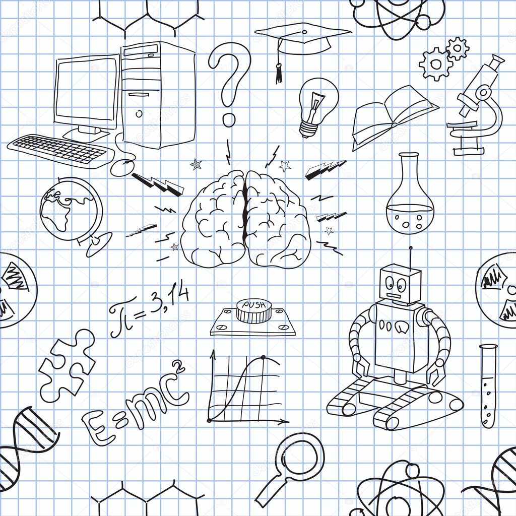 Seamless icons of science