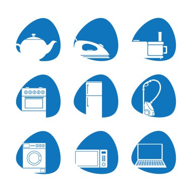 Household appliances clipart