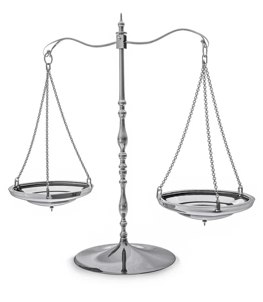 stock image 3d metal balance