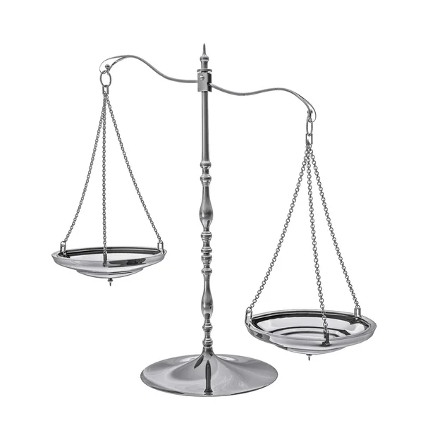 stock image 3d metal balance