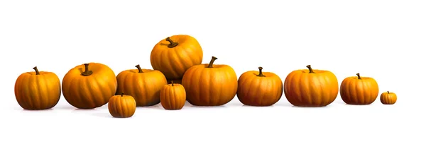 stock image Row of pumpkins