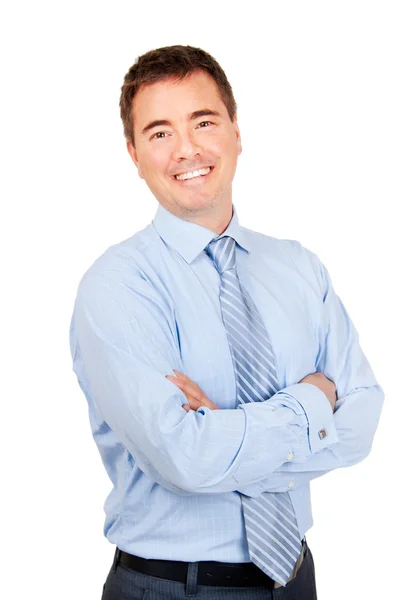 Smiling confident business man — Stock Photo, Image