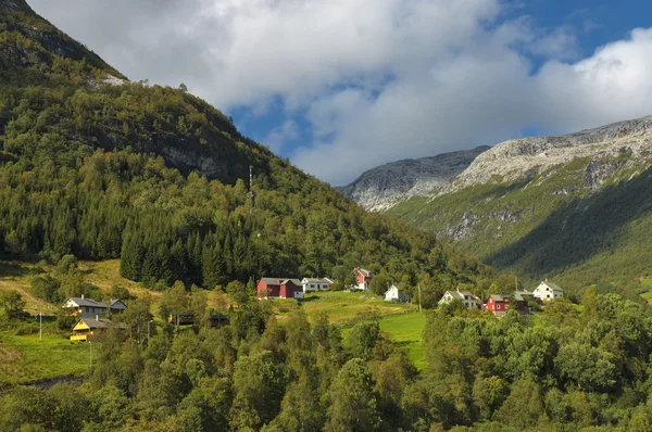 The Norwegian mountain village. — Stock Photo, Image