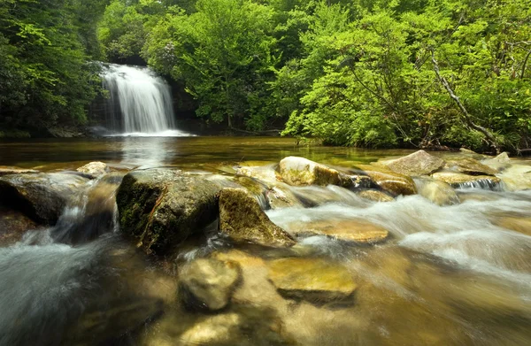 Panthertown wodospad Północnej Karoliny — Zdjęcie stockowe