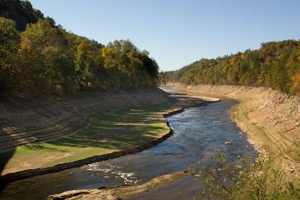 stock image Little Tennessee River in drought