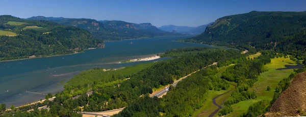 Columbia river gorge v létě Stock Snímky