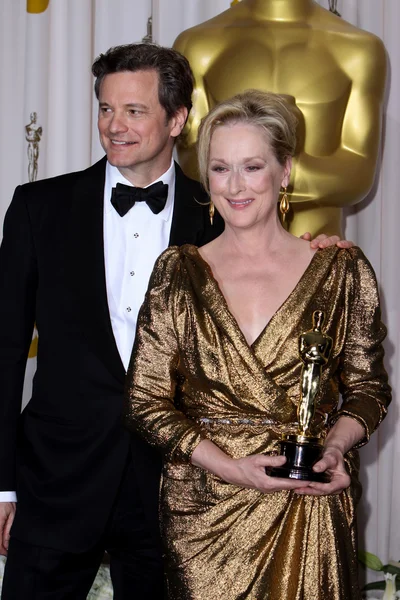 Colin Firth, Meryl Streep — Stock fotografie