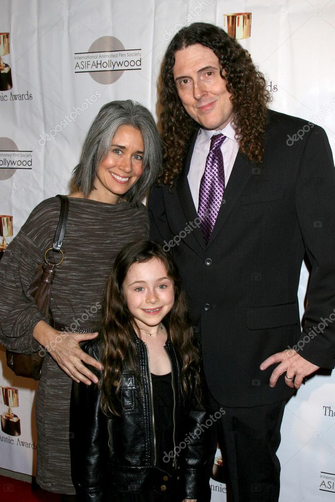 'Weird Al' Yankovic, wife, daughter – Stock Editorial Photo © Jean