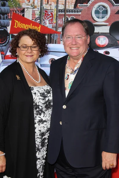 낸시 Lasseter, 존 Lasseter — 스톡 사진